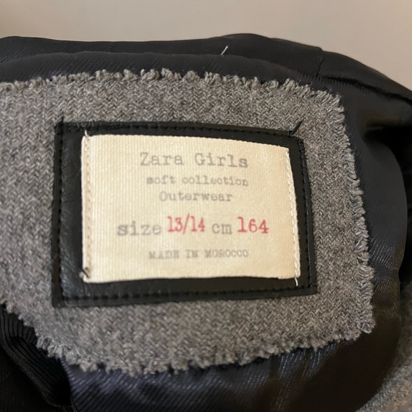 Zara Jackets & Coats Zara Girls Wool Coat Gray Size 314 Poshmark